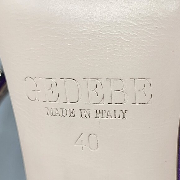 GEDEBE Crystal Embellished Jill Satin Sandals - Picture 6 of 15